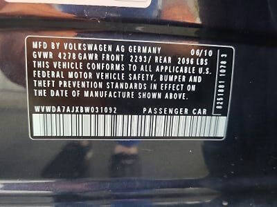 2011 Volkswagen Golf 2.5L