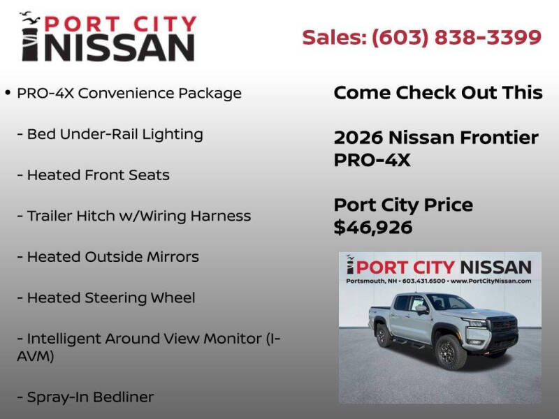 2026 Nissan Frontier PRO-4X