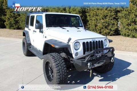 2017 Jeep Wrangler Unlimited for sale at HOPPER MOTORPLEX in Plano TX