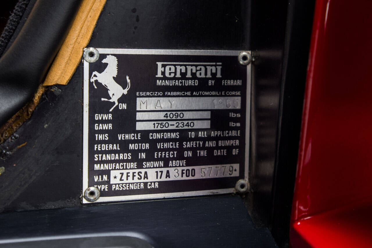 1985 Ferrari Testarossa 45