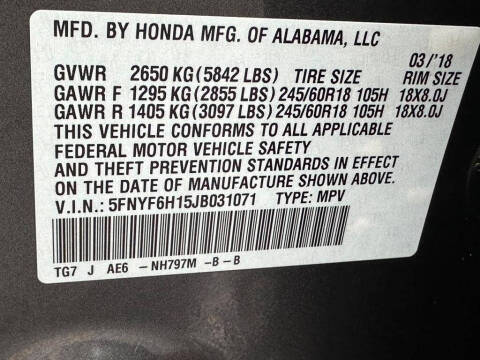 2018 Honda Pilot LX