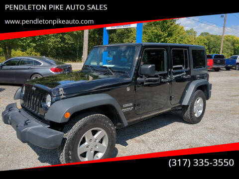 2015 Jeep Wrangler Unlimited for sale at PENDLETON PIKE AUTO SALES in Ingalls IN