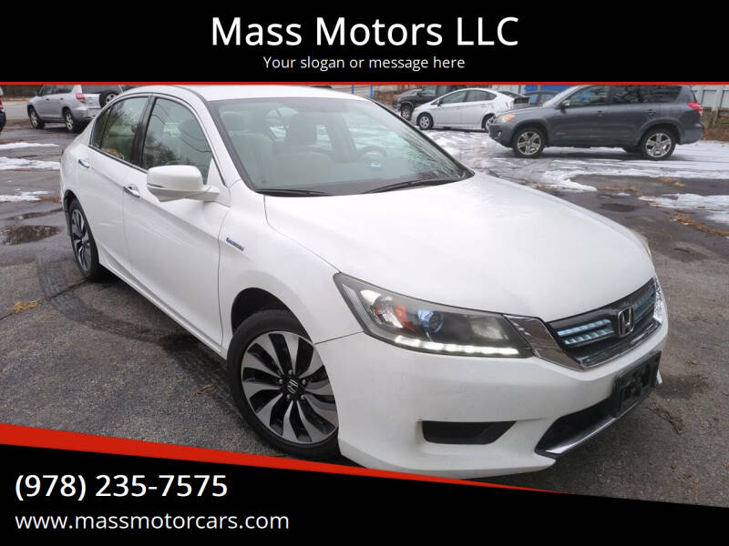 2015 Honda Accord Hybrid for sale at Mass Motors LLC in Worcester MA