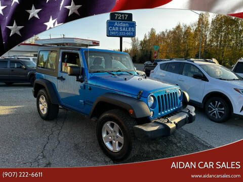 2015 Jeep Wrangler for sale at AIDAN CAR SALES in Anchorage AK