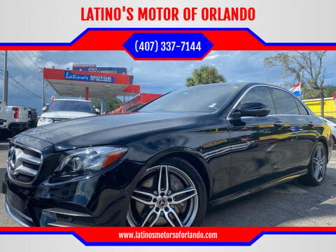 2019 Mercedes-Benz E-Class for sale at LATINO'S MOTOR OF ORLANDO in Orlando FL