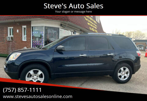 2012 GMC Acadia for sale at Steve's Auto Sales in Norfolk VA