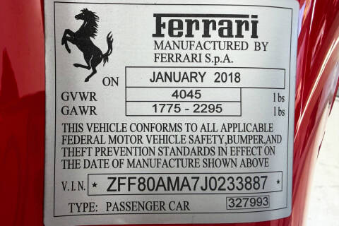 2018 Ferrari 488 Spider