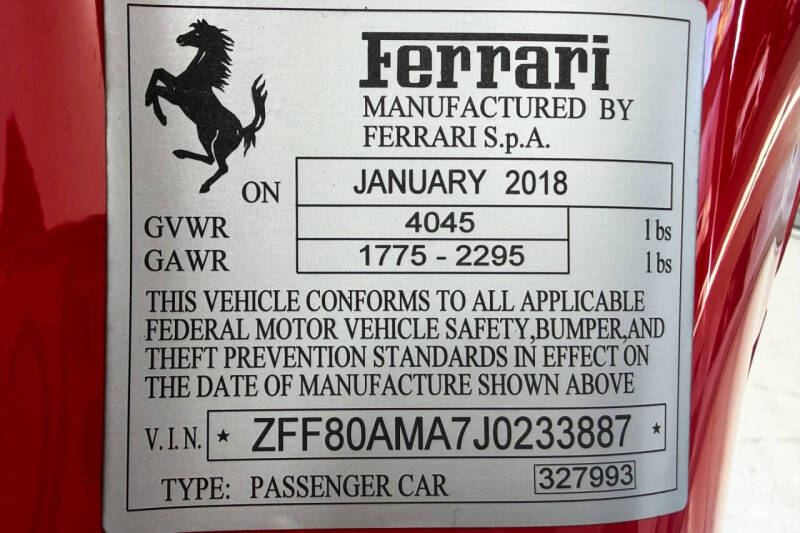 2018 Ferrari 488 Spider