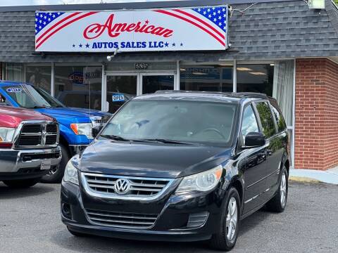 2011 Volkswagen Routan for sale at American Auto Sales LLC in Charlotte NC