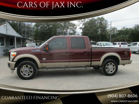 2012 Ford F-250 Super Duty for sale at CARS OF JAX INC. in Jacksonville FL