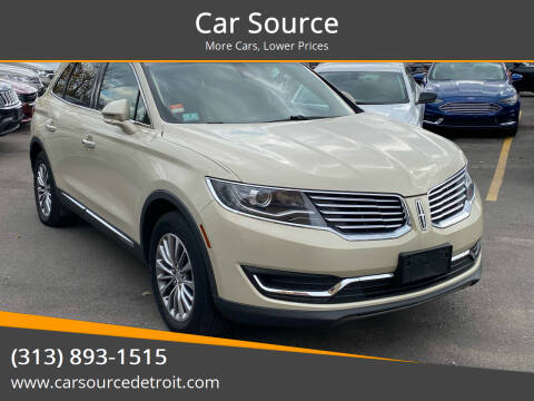 2016 Lincoln MKX for sale at Car Source in Detroit MI