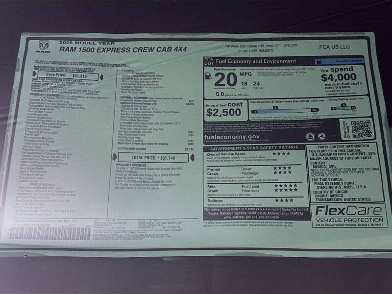 2026 RAM 1500