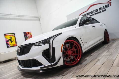 2022 Cadillac CT4-V for sale at AUTO IMPORTS MIAMI in Fort Lauderdale FL
