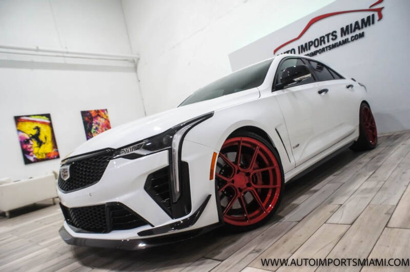 2022 Cadillac CT4-V for sale at AUTO IMPORTS MIAMI in Fort Lauderdale FL