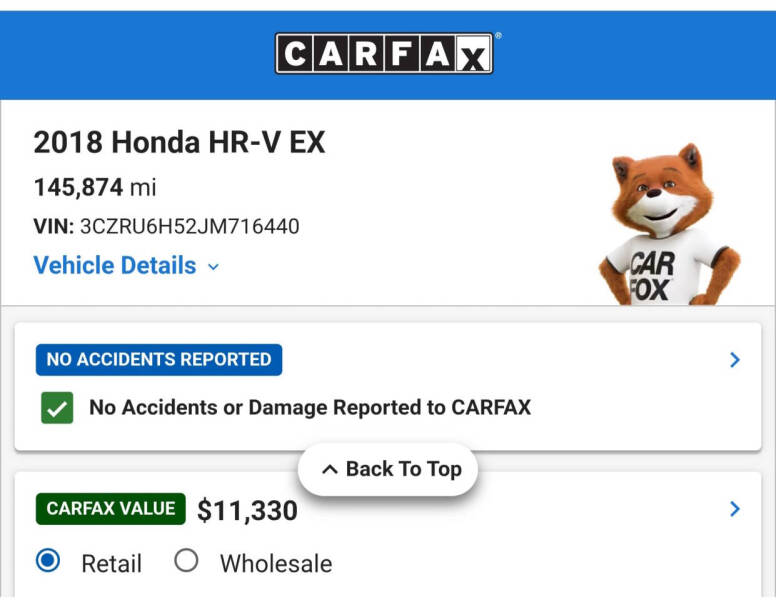 2018 Honda HR-V EX