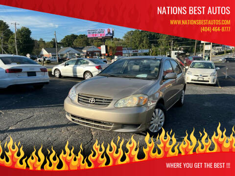 2004 Toyota Corolla for sale at Nations Best Autos in Decatur GA