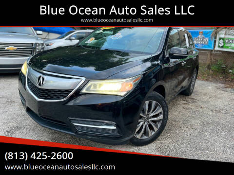 2015 Acura MDX for sale at Blue Ocean Auto Sales LLC in Tampa FL