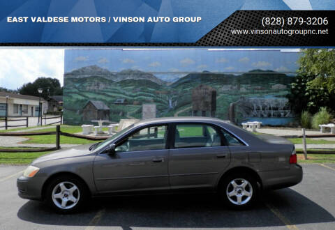 2003 Toyota Avalon for sale at EAST VALDESE MOTORS / VINSON AUTO GROUP in Valdese NC