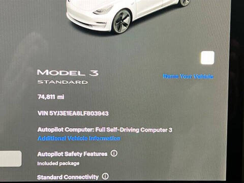 2020 Tesla Model 3 Standard Range