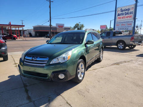 2013 Subaru Outback for sale at Springs Auto Sales in Colorado Springs CO