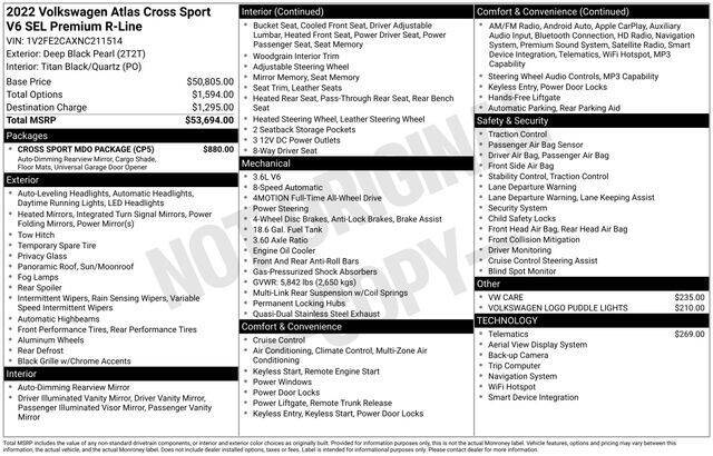 2022 Volkswagen Atlas Cross Sport V6 SEL Premium R-Line 4Motion