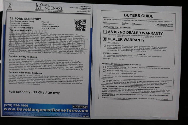 2021 Ford EcoSport SE