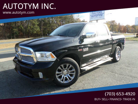 2015 RAM 1500 for sale at AUTOTYM INC. in Fredericksburg VA