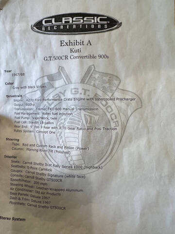 1968 Ford Shelby GT350