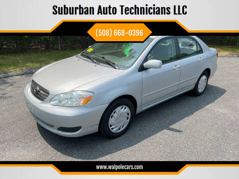 2007 Toyota Corolla for sale at Suburban Auto Technicians LLC in Walpole MA