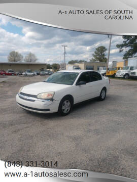 2005 Chevrolet Malibu for sale at A-1 Auto Sales Of South Carolina in Conway SC