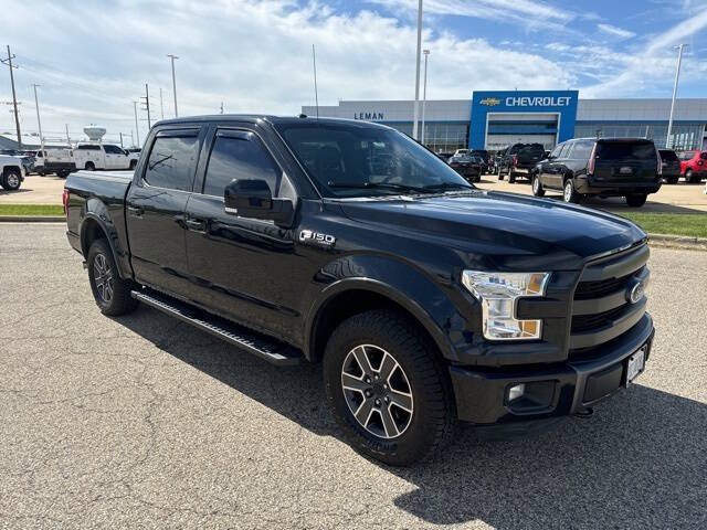 Used 2015 Ford F-150 Lariat with VIN 1FTEW1EGXFFA00576 for sale in Bloomington, IL