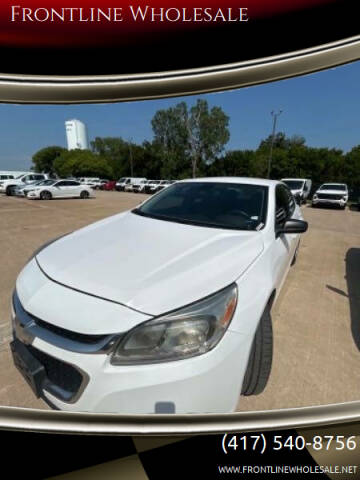 2014 Chevrolet Malibu for sale at Frontline Wholesale in Joplin MO