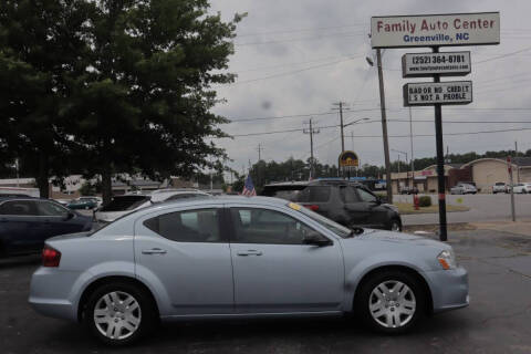 2013 Dodge Avenger for sale at FAMILY AUTO CENTER in Greenville NC