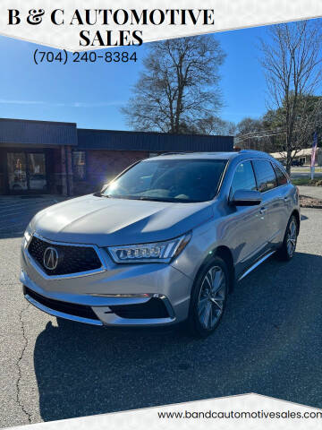 2017 Acura MDX for sale at B & C AUTOMOTIVE SALES in Lincolnton NC