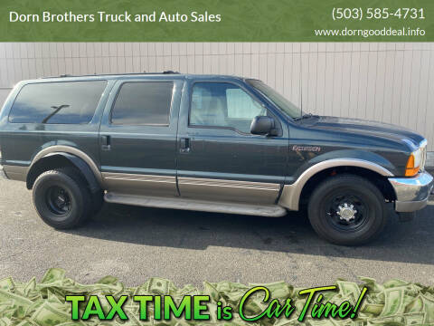 2000 Ford Excursion for sale at Dorn Brothers Truck and Auto Sales in Salem OR