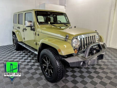 2013 Jeep Wrangler Unlimited for sale at Sunset Auto Wholesale in Tacoma WA