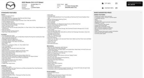 2025 Mazda CX-5 2.5 S Select