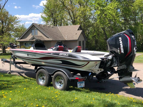 2018 EVINRUDE motor STRATOS boat TRACKER trailer