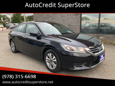 2014 Honda Accord for sale at AutoCredit SuperStore in Lowell MA