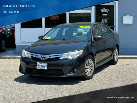 2014 Toyota Camry for sale at 810 AUTO MOTORS in Abington MA