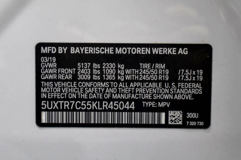 2019 BMW X3 sDrive30i