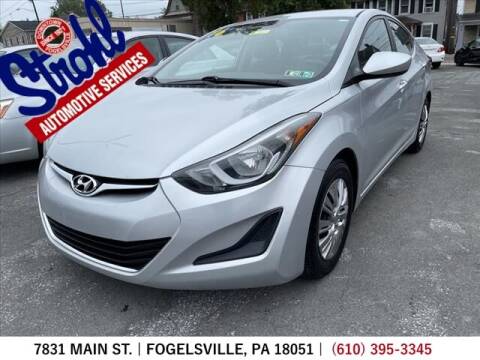 2016 Hyundai Elantra for sale at Strohl Automotive Services in Fogelsville PA
