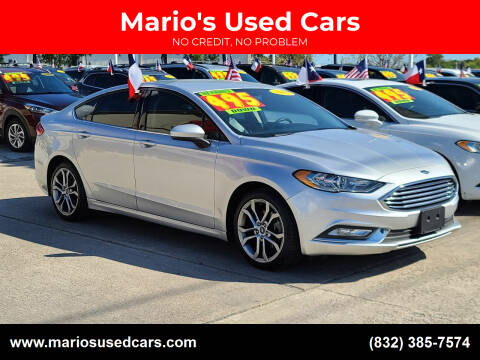 2017 Ford Fusion for sale at Mario's Used Cars in Houston TX
