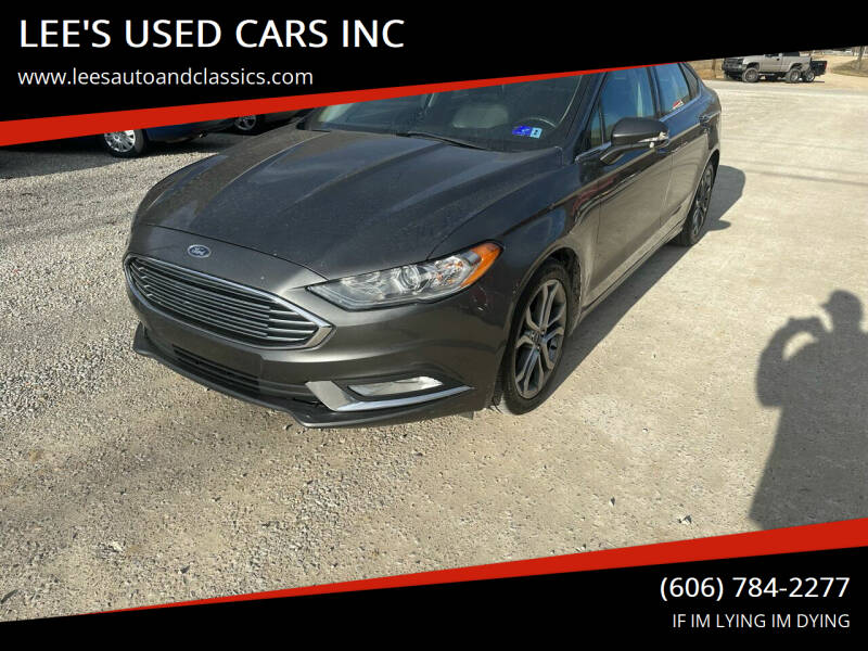 2017 Ford Fusion for sale at LEE'S USED CARS INC Morehead in Morehead KY