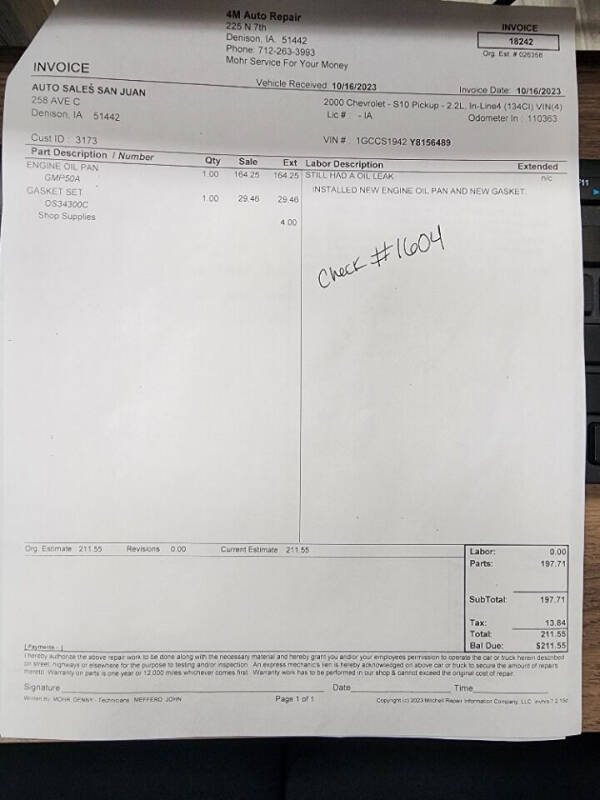 2000 Chevrolet S-10 LS