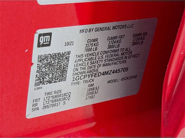 2021 Chevrolet Silverado 1500