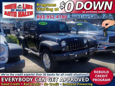 2015 Jeep Wrangler Unlimited for sale at High Line Auto Sales of Salem in Salem NH