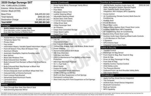 2020 Dodge Durango SXT Plus