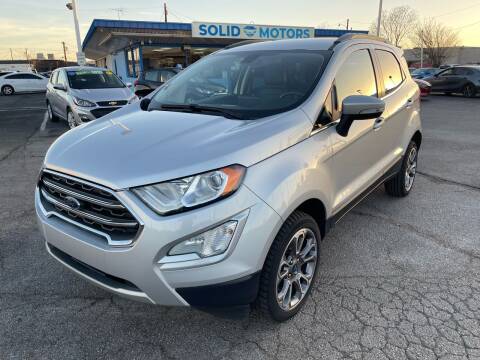 2020 Ford EcoSport for sale at SOLID MOTORS LLC in Garland TX