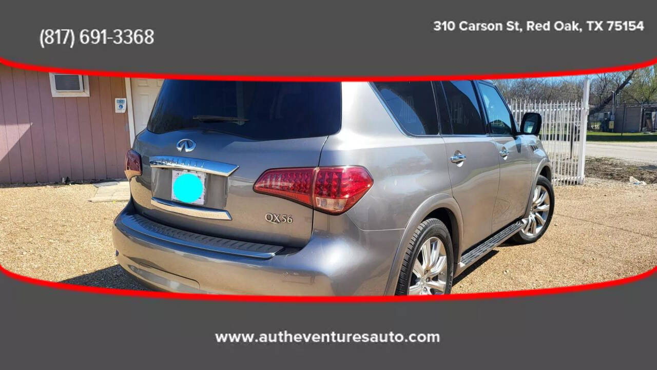 2012 INFINITI QX56 for sale at AUTHE VENTURES AUTO in Red Oak, TX